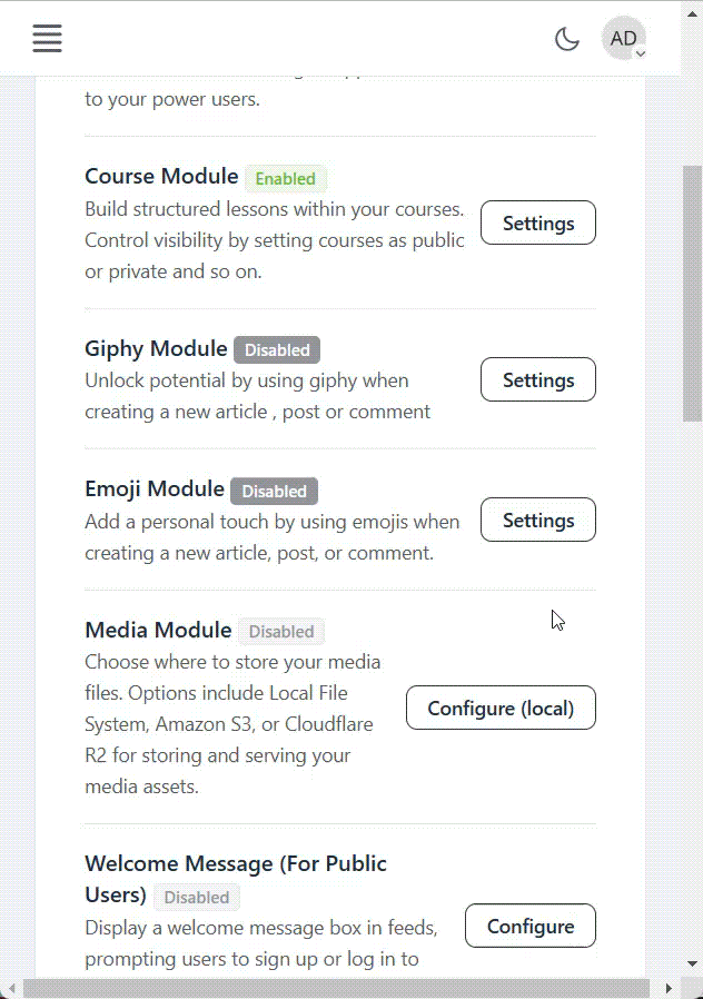 Error Label Enable and Disable in Emojis